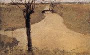 Piet Mondrian The trees beside the kerfi river oil painting